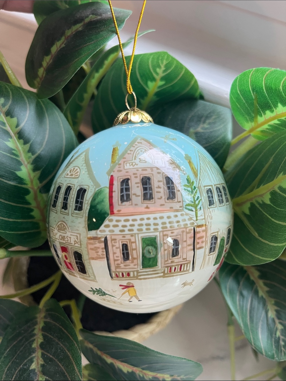 🏡 Pier 1 Li Bien 2019  Hand-Painted Village Ornament